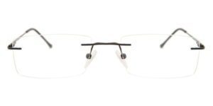 rimless glasses