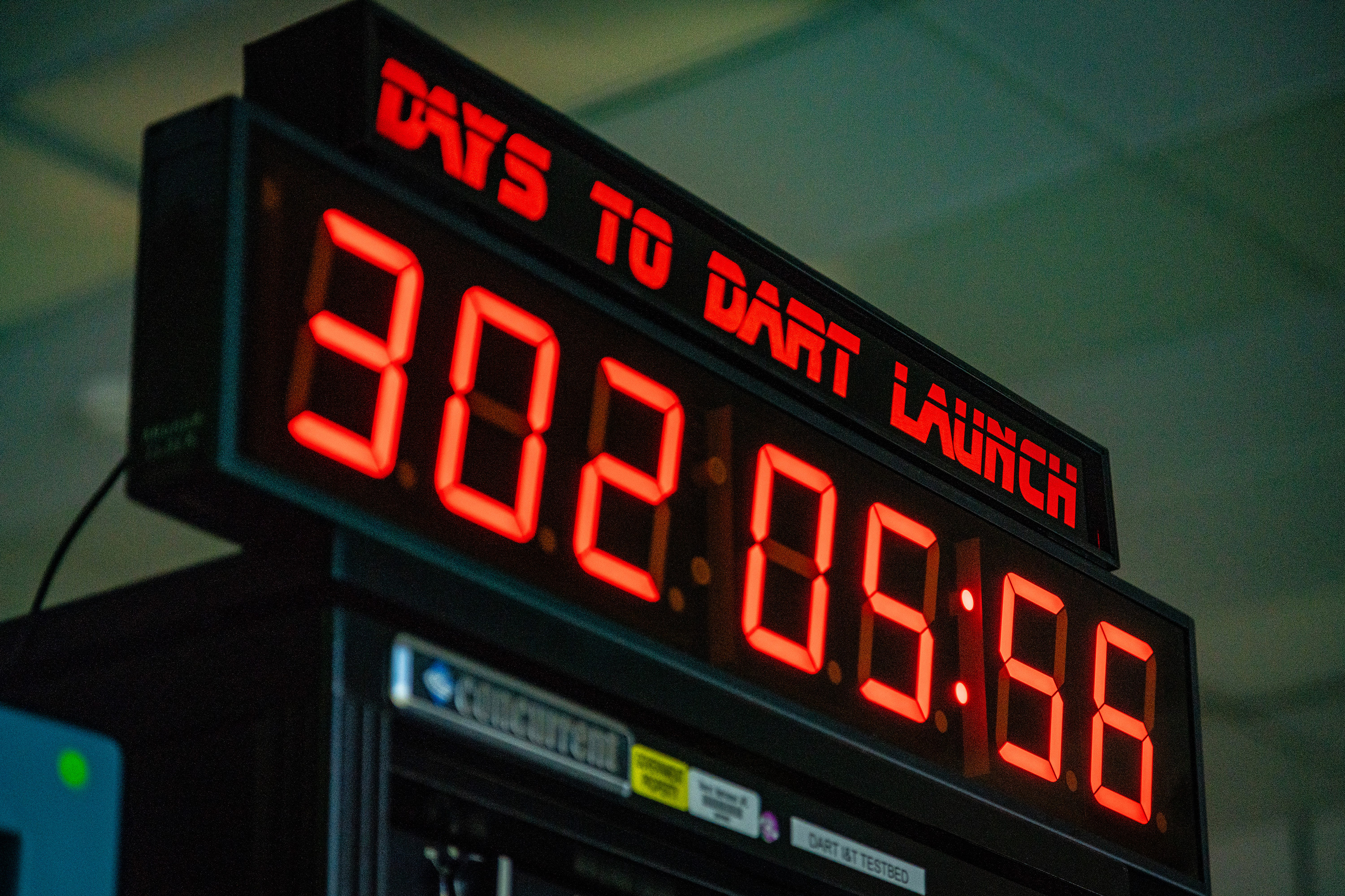 DART Control room countdown clock