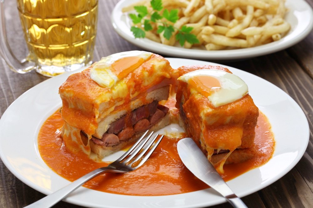 Francesinha sandwich food in portugal