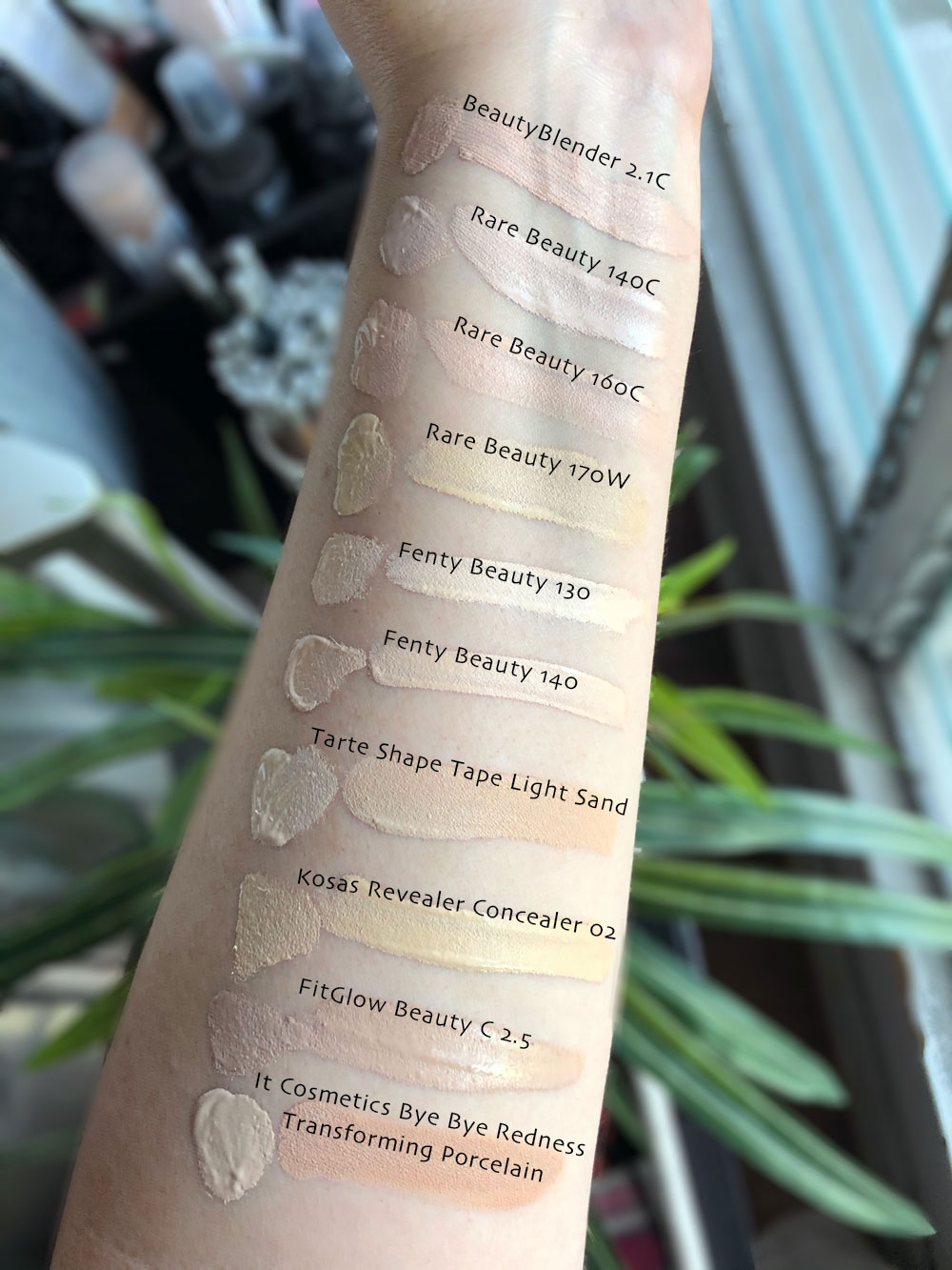 Cruelty free concealer swatches and reviews