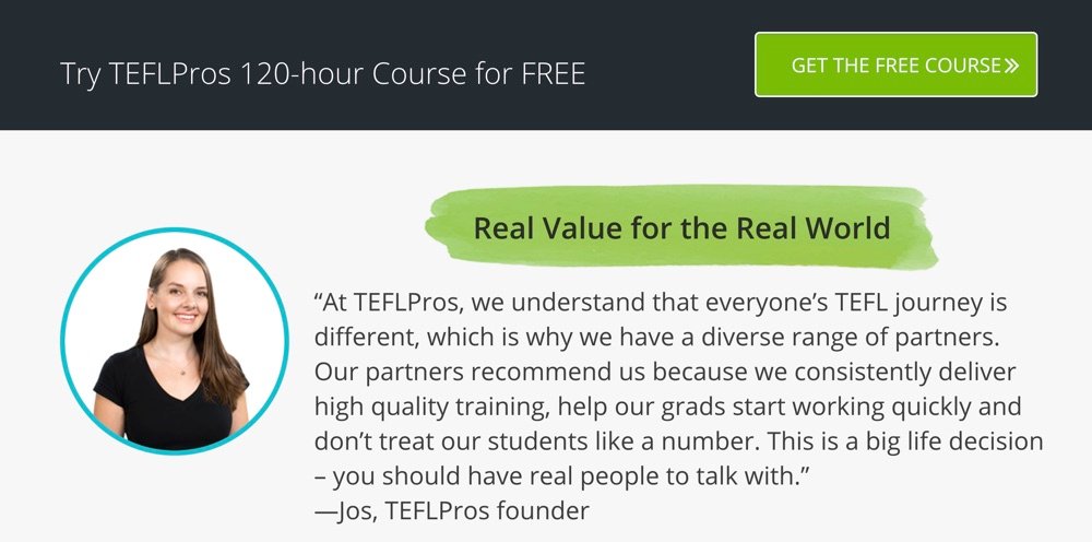 best 120 hour tefl course