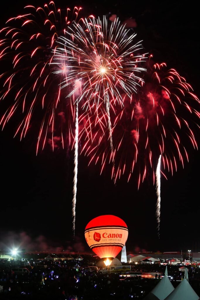 Canon Fireworks Albuquerque Balloon Festival