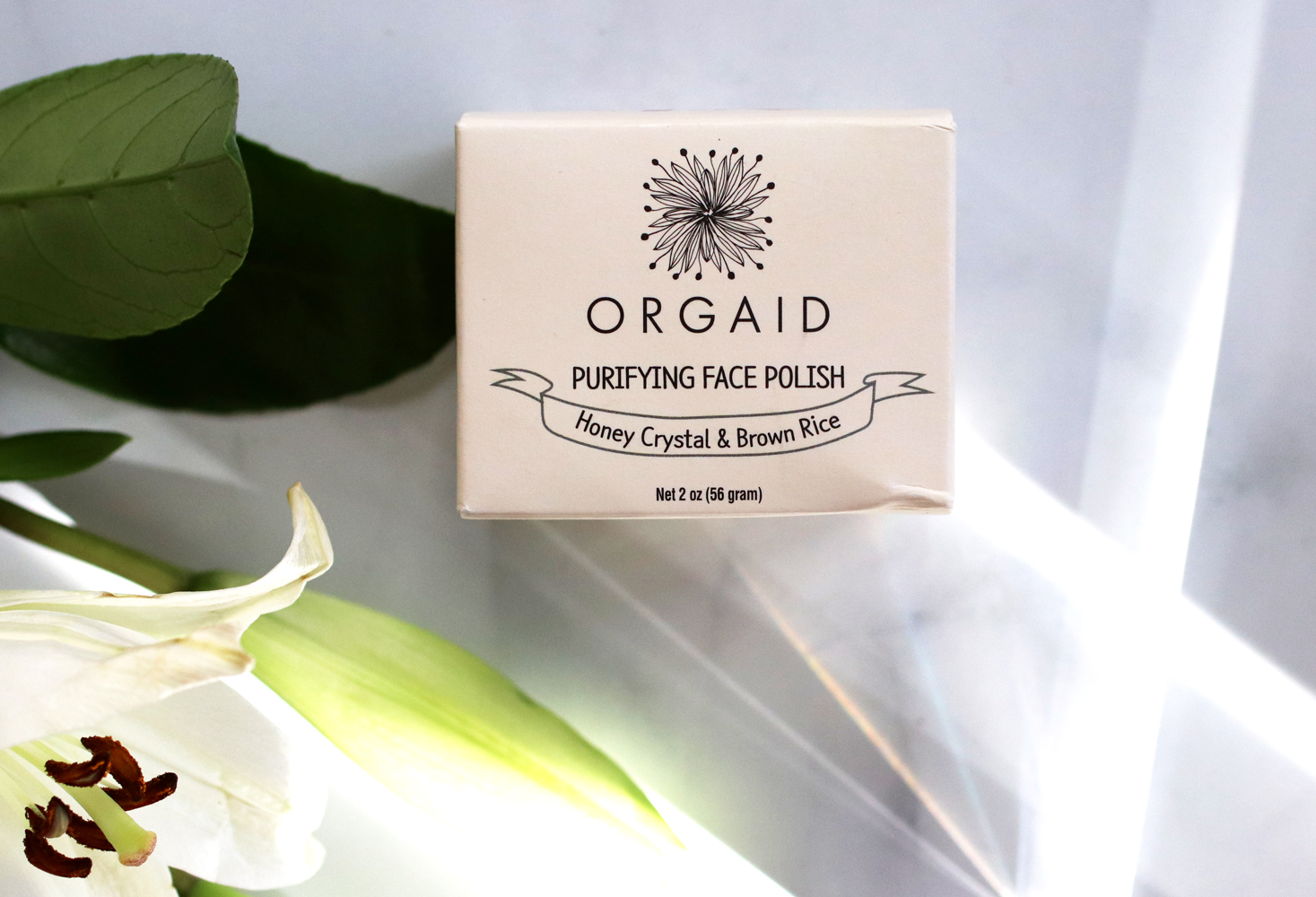Clean beauty from Cynaglow - ORGAID Purifying Face Polish 
