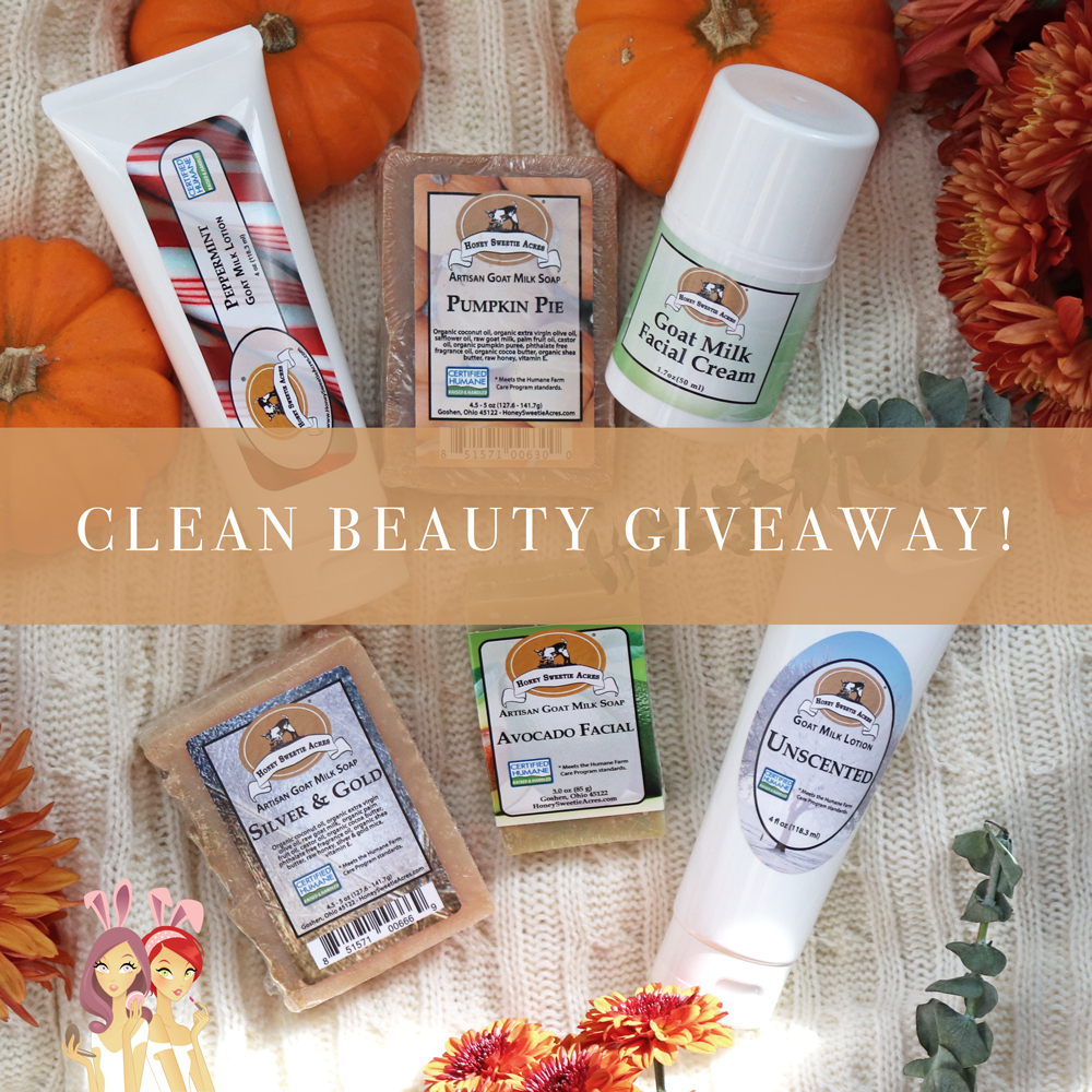 Honey Sweetie Acres clean beauty goat milk skincare giveaway