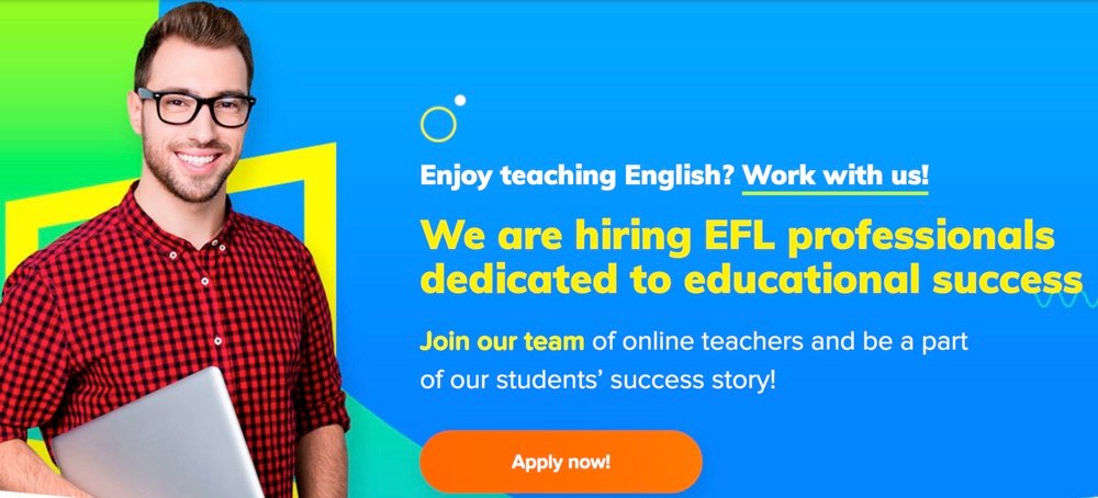 teaching online with no experience open english