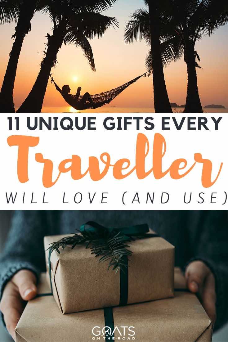 hammock and gift with text overlay 11 unique gifts every traveller will love and use