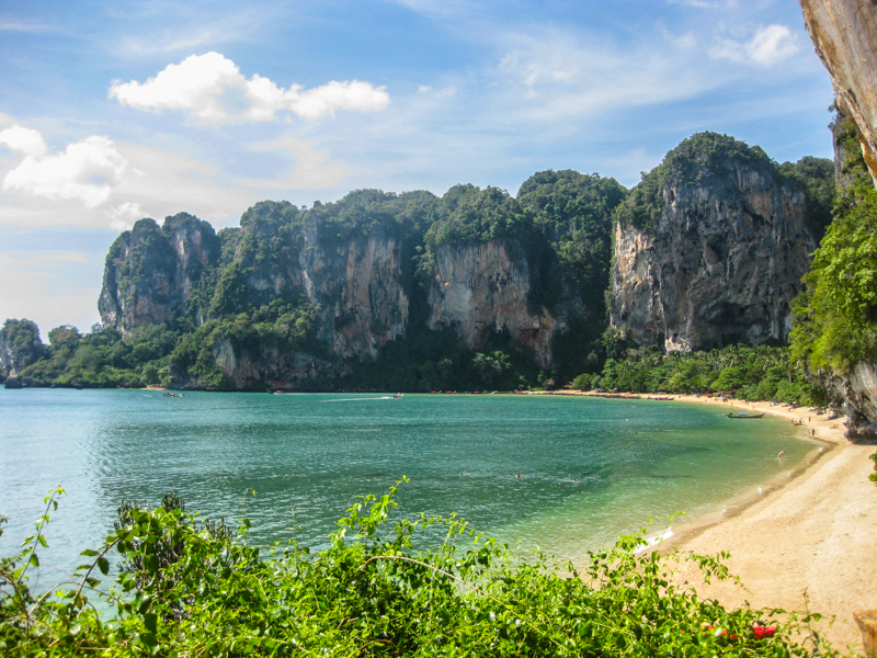 cost of living in thailand is very affordable railay beach