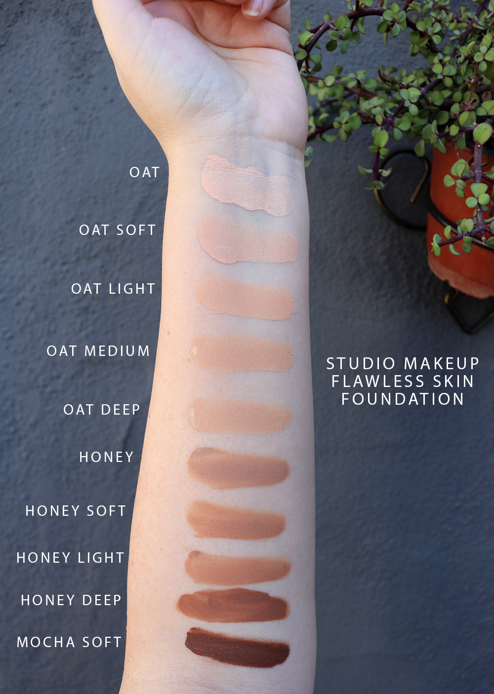Studio Makeup Flawless Skin Foundation Swatches