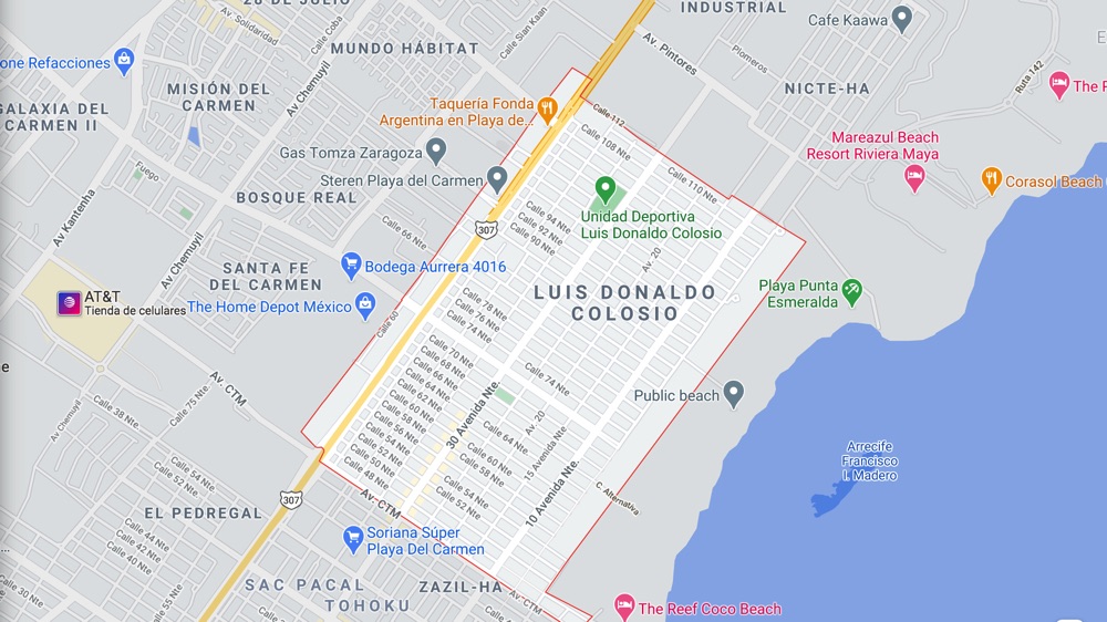 Donald Colosio areas in playa del carmen to live