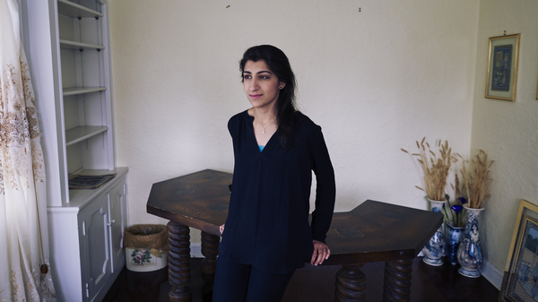 Lina Khan, here at her home in Larchmont, N.Y., in 2017, has been nominated to the Federal Trade Commission.