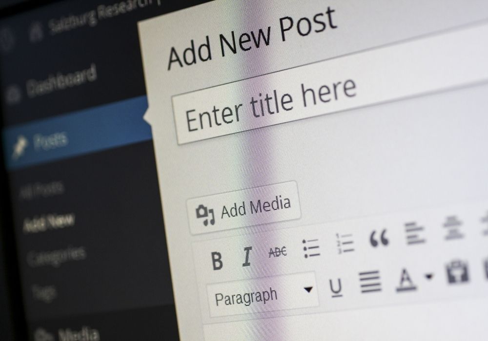start a blog and publish your first post