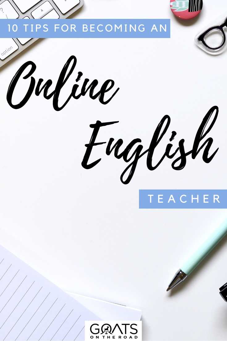 “10 Tips for Becoming an Online English Teacher