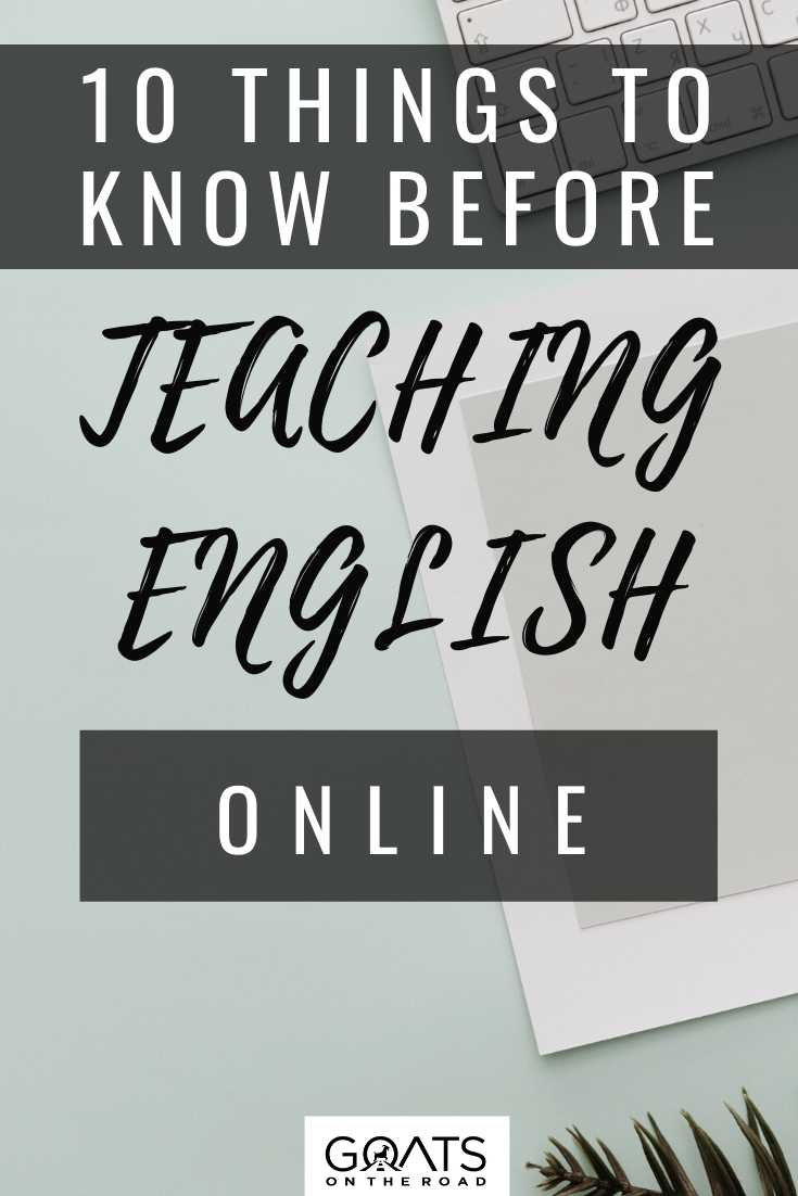 10 Things To Know Before Teaching English Online