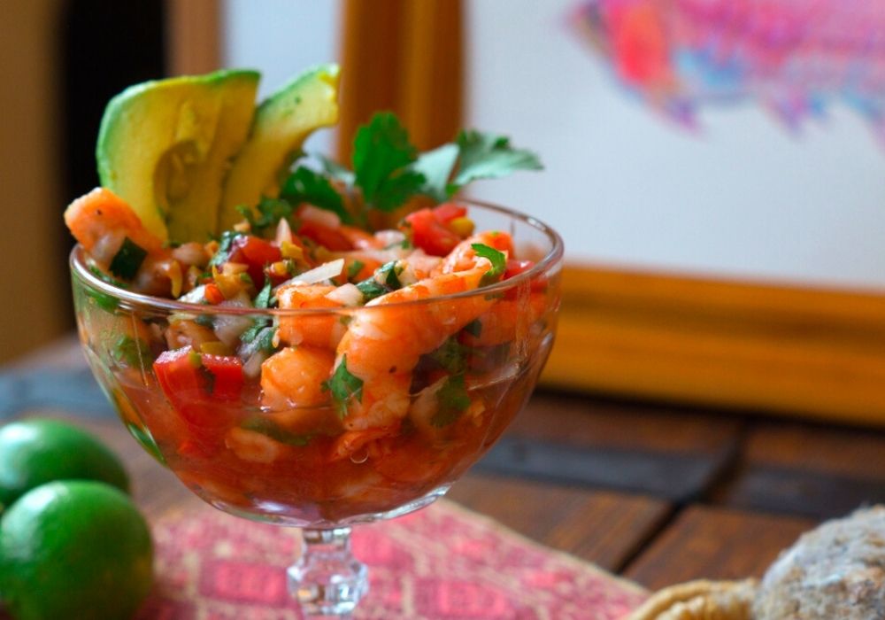 Mexican Acapulco style Shrimp cocktail