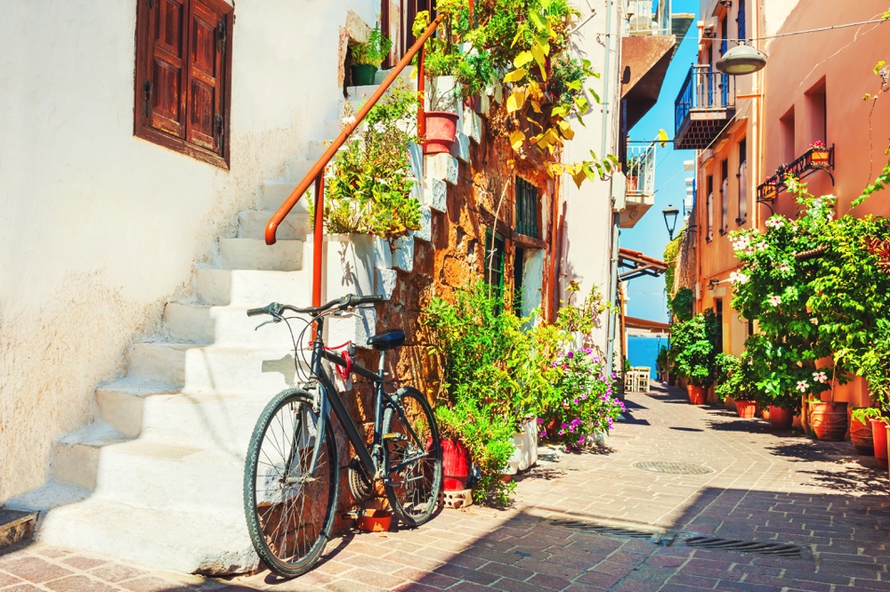 chania old town crete greece