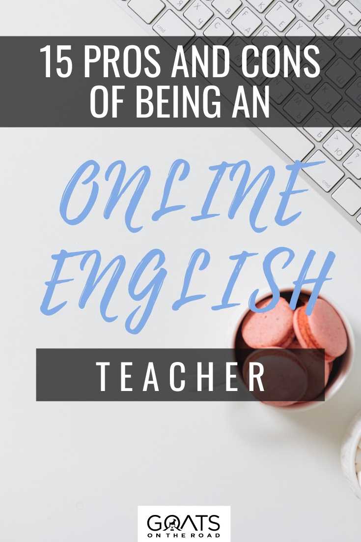 Thinking of becoming an online english teacher? Here’s the 15 pros and cons of being an online English teacher, great tips to help you decide whether this is the right online job for you. Find out what it's really like to teach english online! | #englishteacher #onlinejobs #onlineteacher 15 Pros and Cons of Being an Online English Teacher