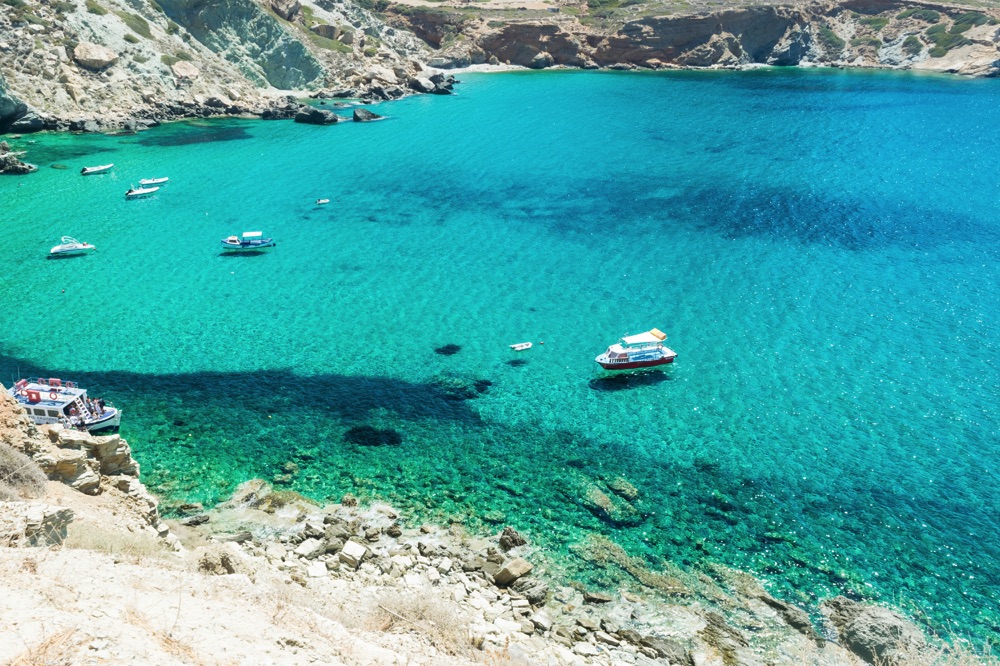 Folegandros beaches in greece