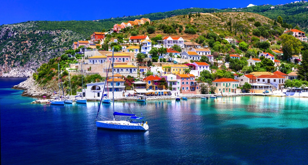 Kefalonia Island Greece City Sea View