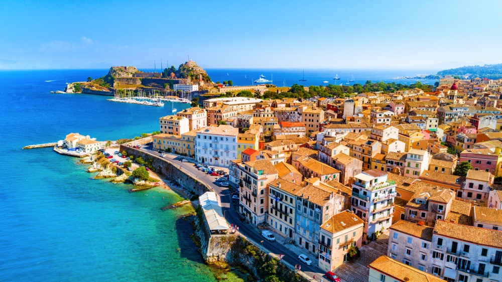 best greek islands corfu town