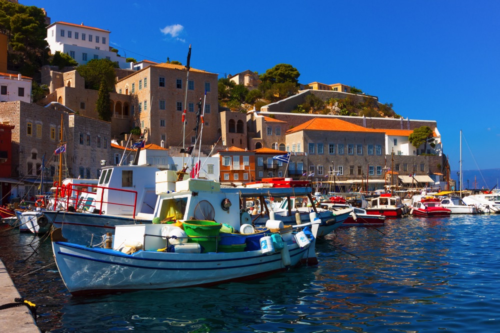 hydra town in greece