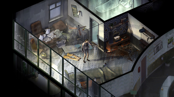 At the start of Disco Elysium, you wake up in a crummy hostel room, without your memories — and without your pants.