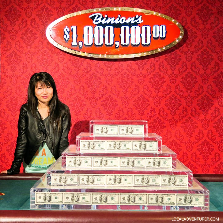 Binions Million Dollar Photo (25 Free Things to Do in Las Vegas).