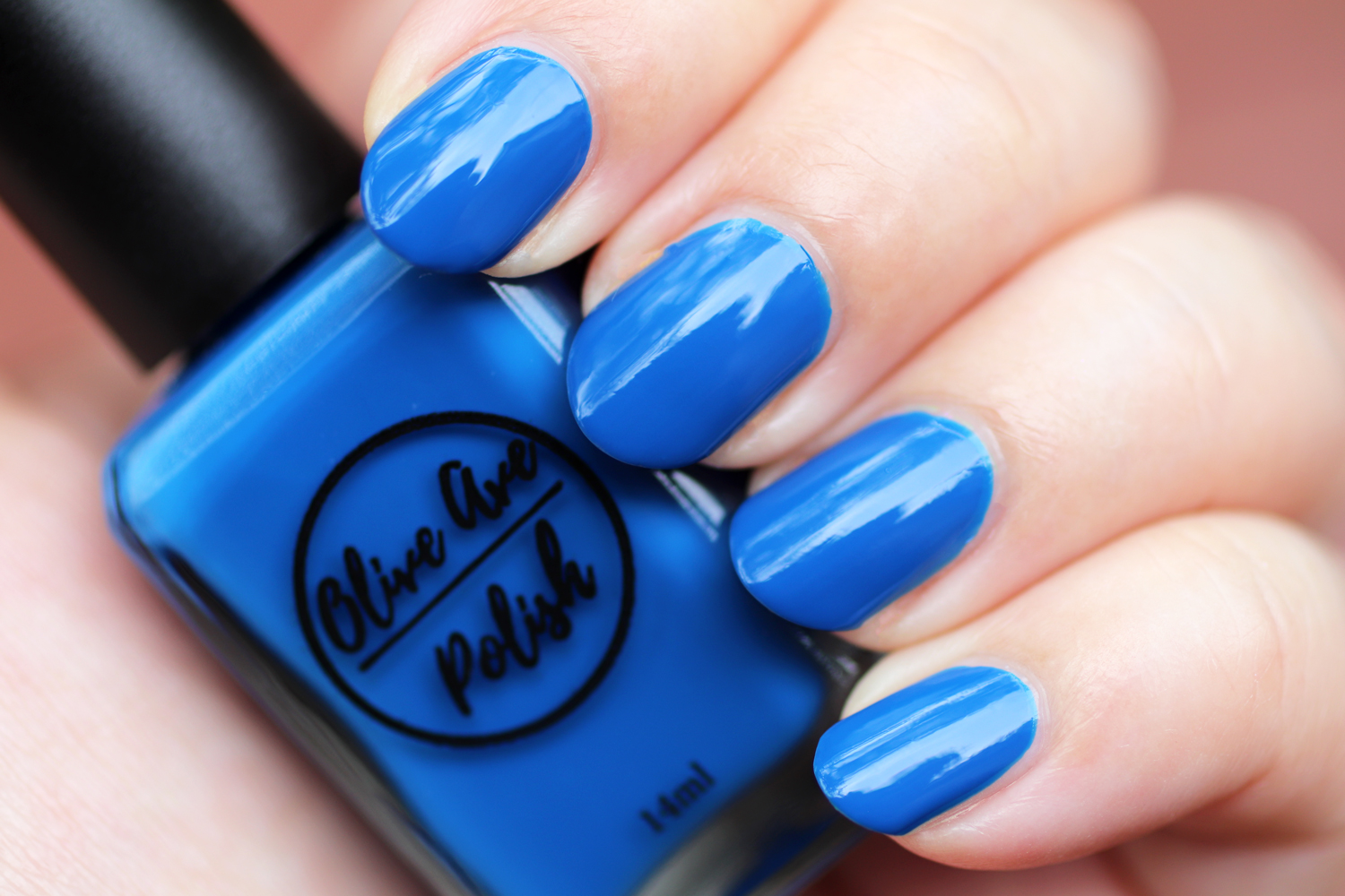 Roo cream blue nail polish by Olive Ave