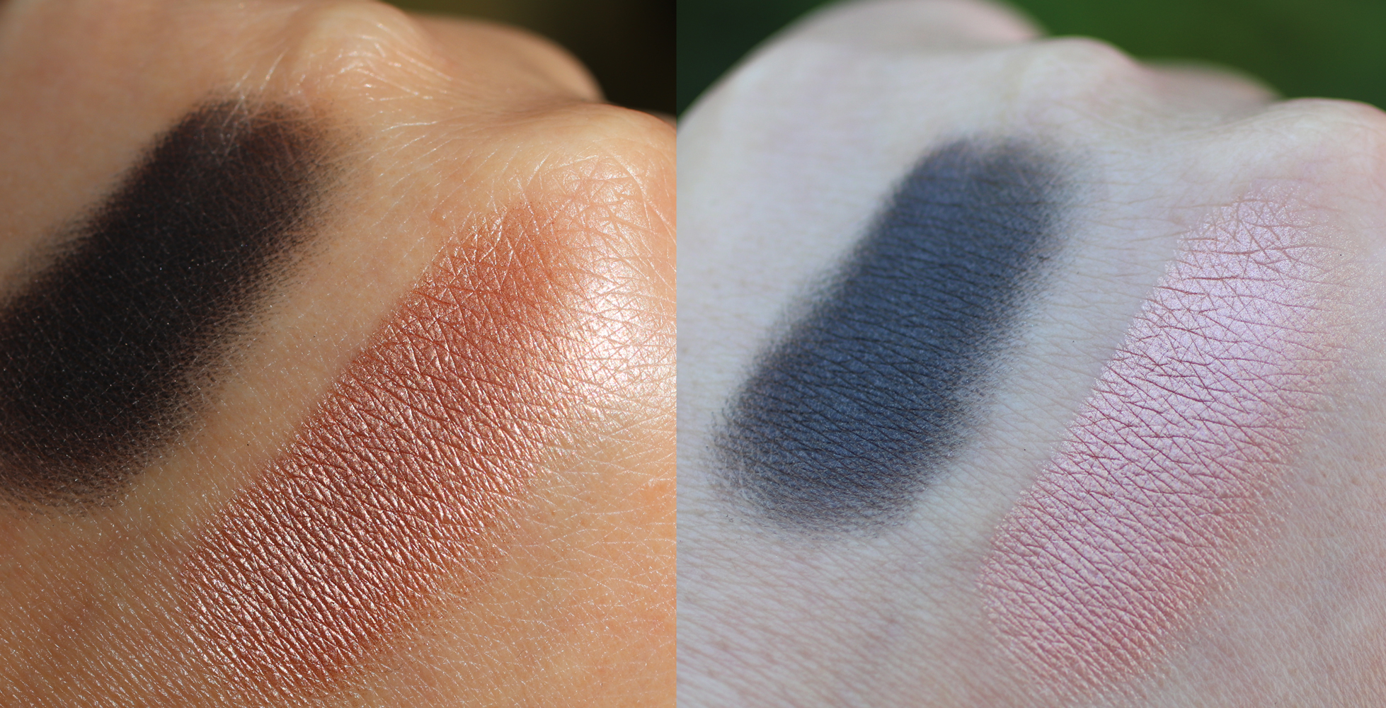 INIKA cruelty free Eyeshadow Duo Black Sand swatch