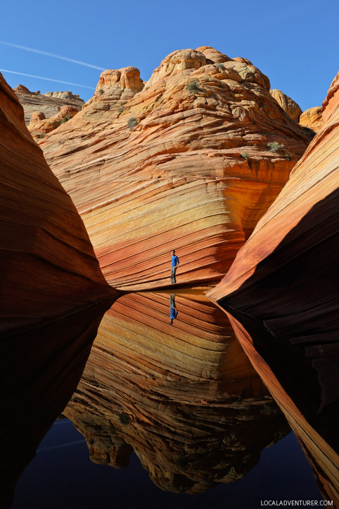 The Wave Rock Formation is popular among hikers and photographers. They only allow 20 people in per day and you are awarded permits by lottery // localadventurer.com