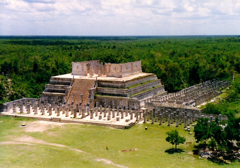 visiting Chichen Itza ruins