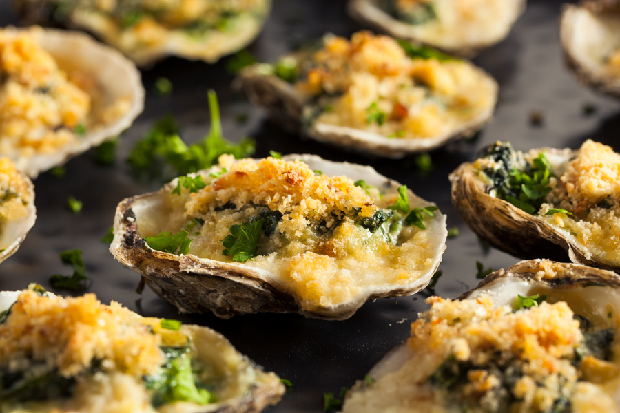 oysters rockefeller in New Orleans