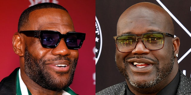 Shaquille O’Neal (right) blasted LeBron James over his claim that the NBA started the 2020-21 season too soon, causing an uptick in injuries. 