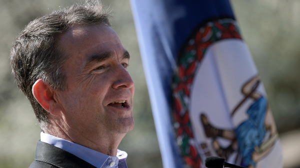 Virginia Gov. Ralph Northam, here at a March event, has outlined a $700 million investment to boost broadband access and help close the digital divide for some of the state