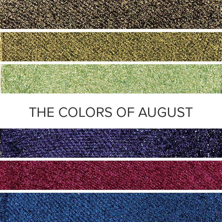The Colors of Peridot & Spinel: 20 Eyeshadow Color Combos for August