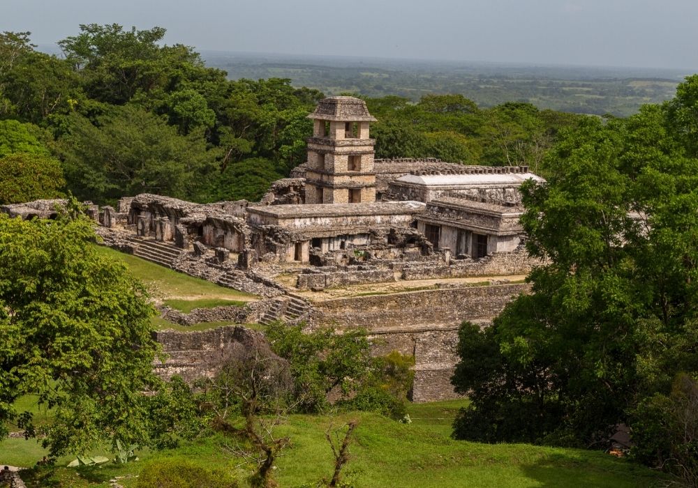 visiting the Palenque ruins