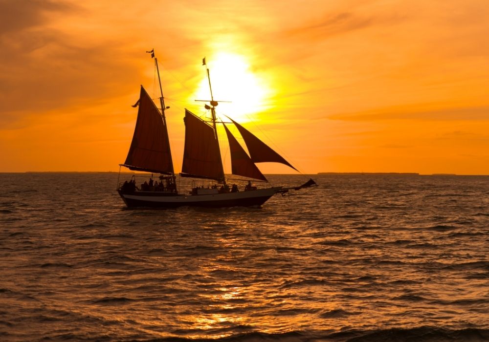 sunset cruise off Key West