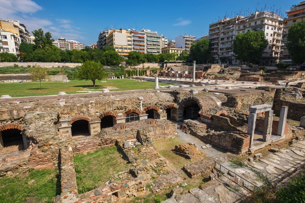 roman agora thessaloniki greece