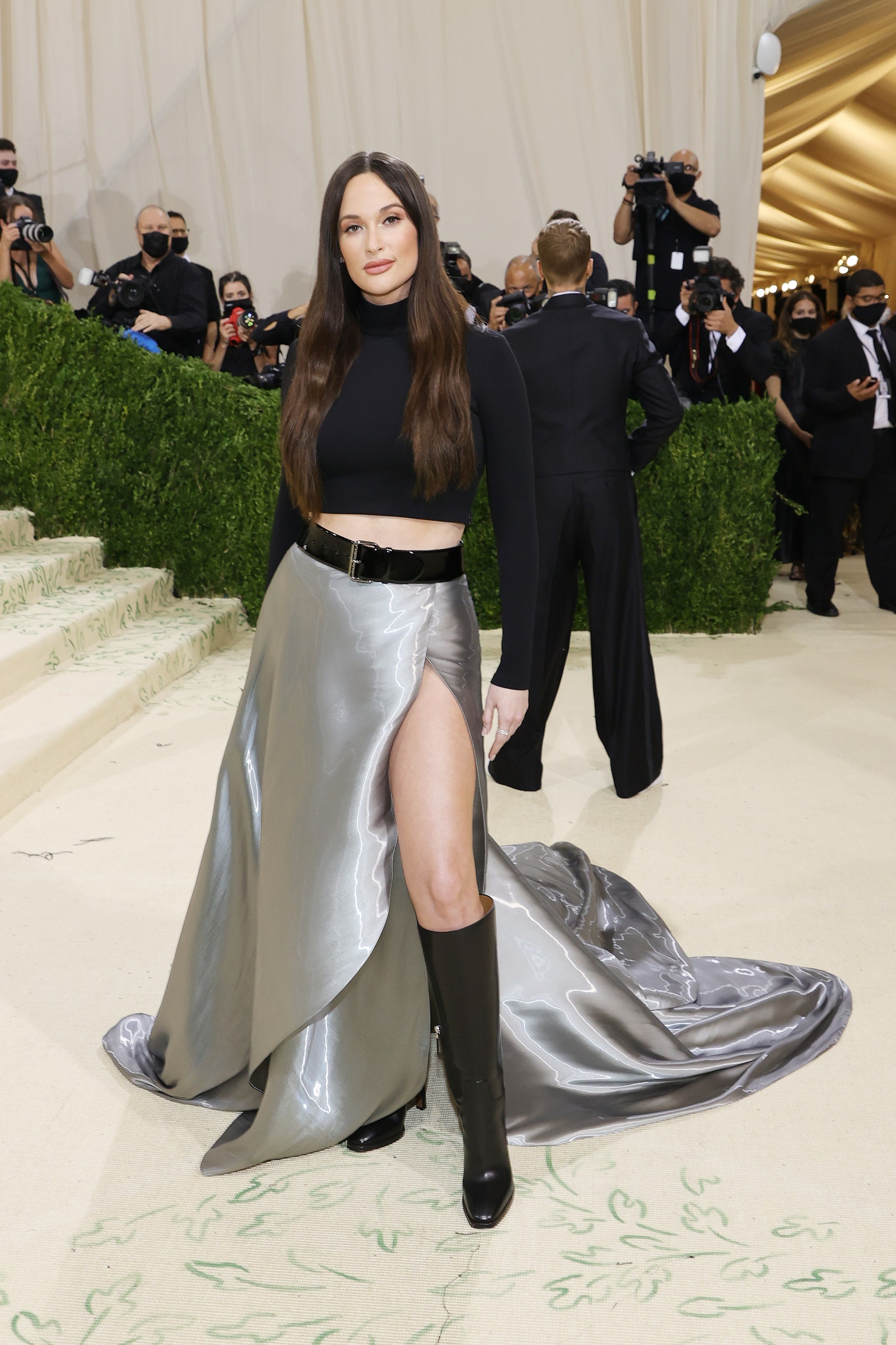 NEW YORK NEW YORK SEPTEMBER 13 Kacey Musgraves attends The 2021 Met Gala Celebrating In America A Lexicon Of Fashion at...