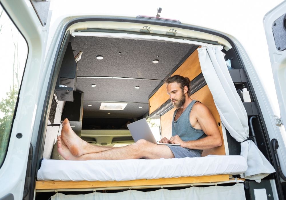 working in a van remote jobs