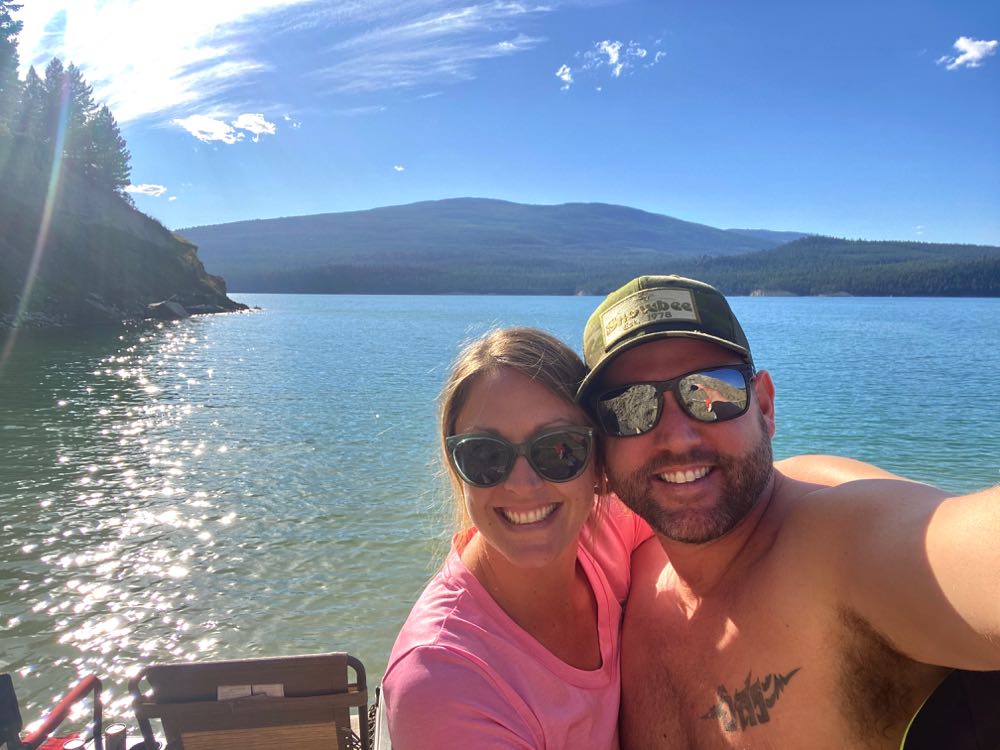 us at the lake in montana