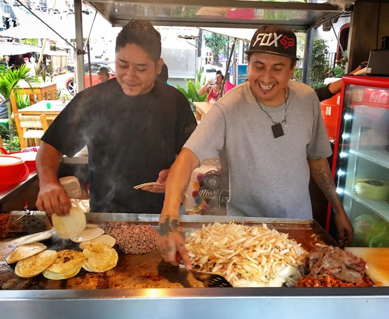 food tours in puerto vallarta visiting the taco stands