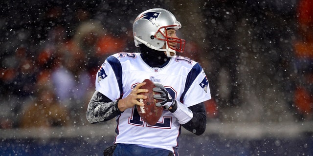 New England Patriots quarterback Tom Brady in action against the Chicago Bears at Soldier Field.