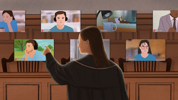 NPR talked to nearly two dozen judges, attorneys and jurors who have participated in online jury trials. Nearly 18 months in, some evidence is in but the verdict is still out. Some fears were realized but there were unexpected benefits as well, including higher participation rate among people called to serve.