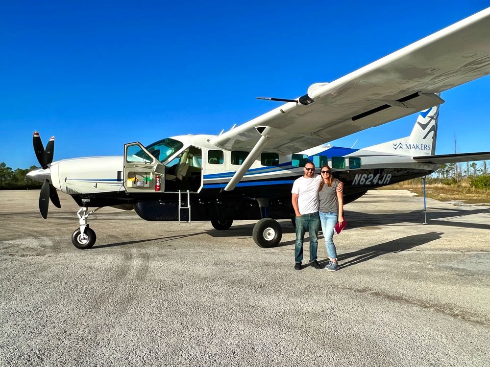 how to get to staniel cay makers air