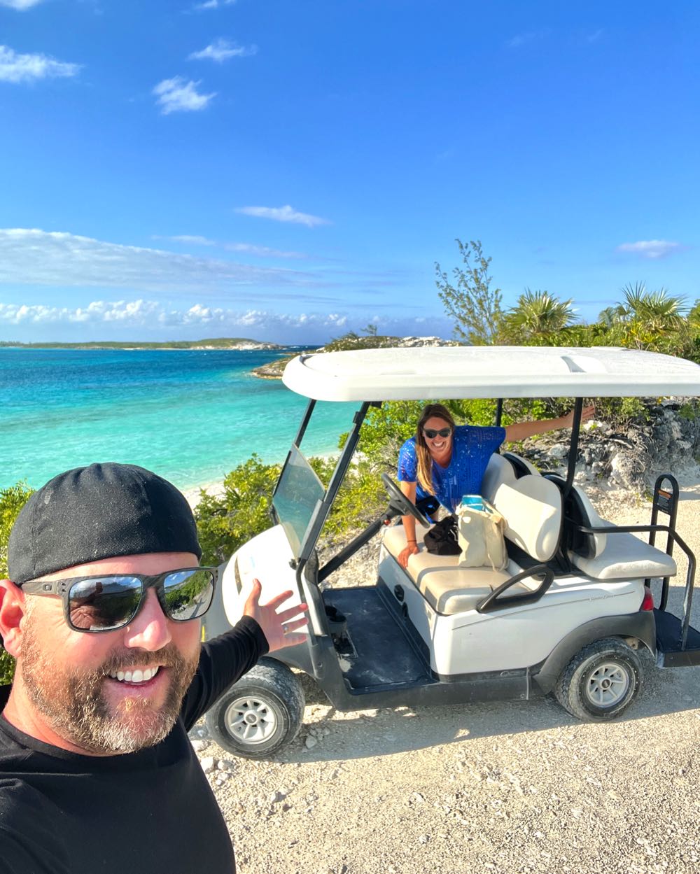 renting a golf cart in staniel cay