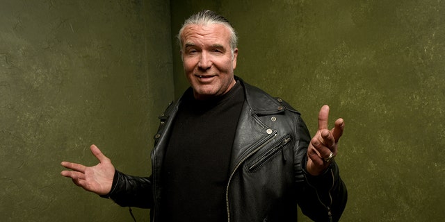 Wrestler Scott Hall from "The Resurrection of Jake The Snake Roberts" poses for a portrait at the Village at the Lift Presented by McDonald's McCafe during the 2015 Sundance Film Festival on January 23, 2015 in Park City, Utah.