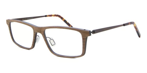 wooden glasses with tortoise shell temples