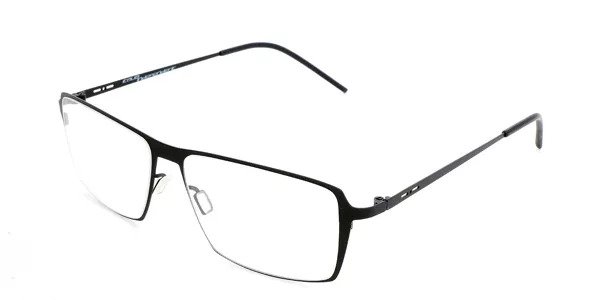 black thin frame glasses
