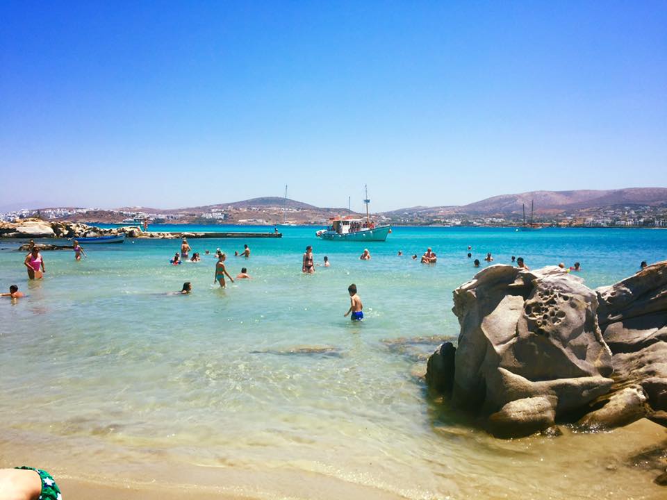 sunbathing at Kolimbithres beach is one of the best things to do in Paros