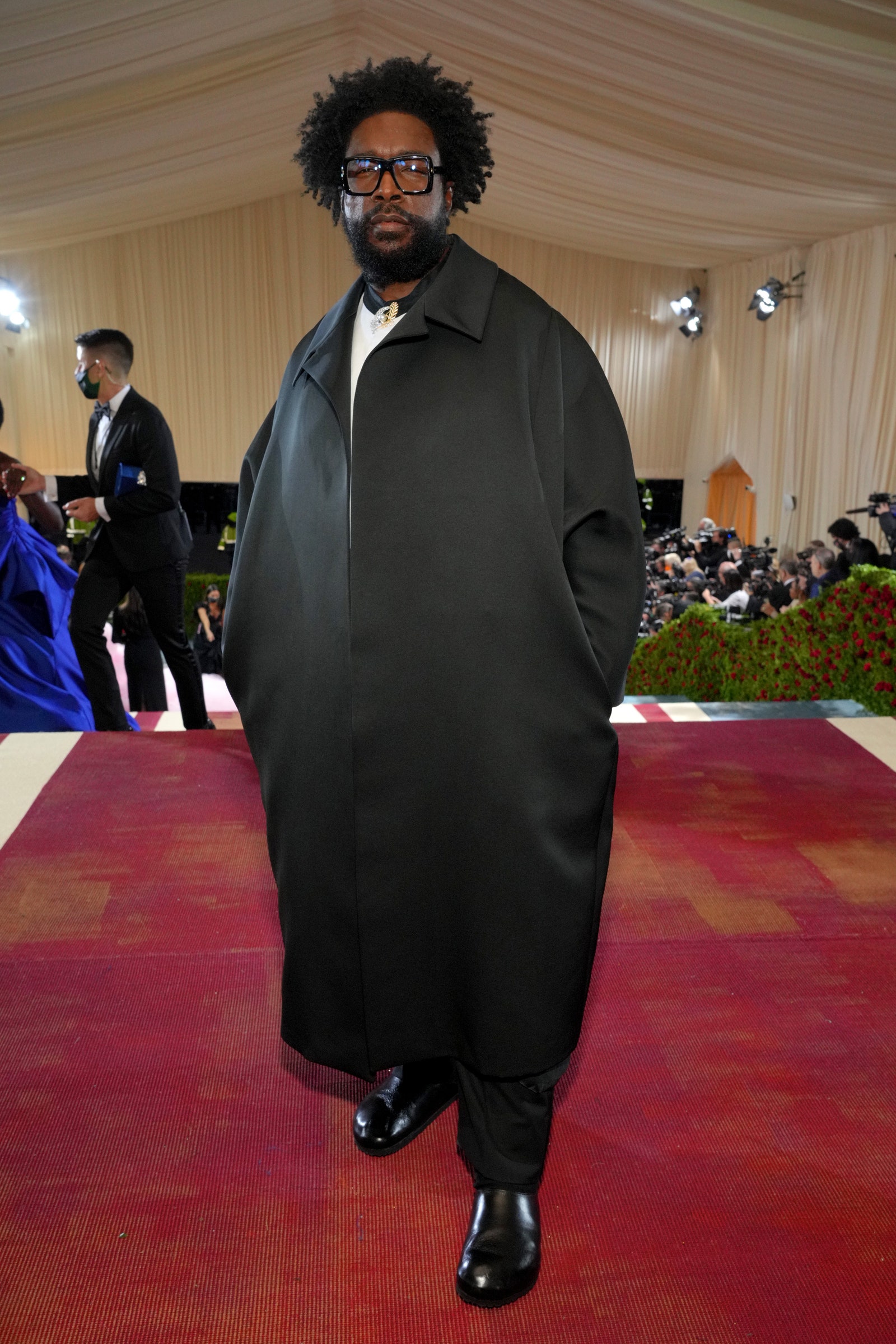 Image may contain Questlove Human Person Fashion Premiere Red Carpet Red Carpet Premiere Clothing and Apparel